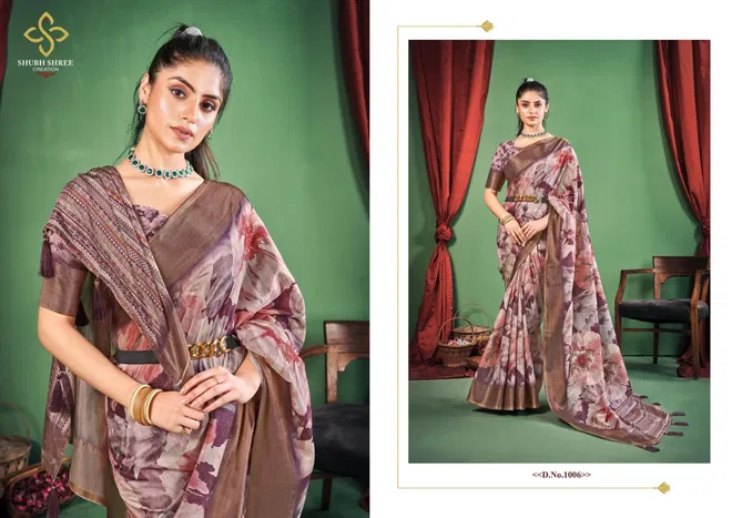 Toral Dizital By Shubh Shree Dola Silk Designer Sarees Exporters In India